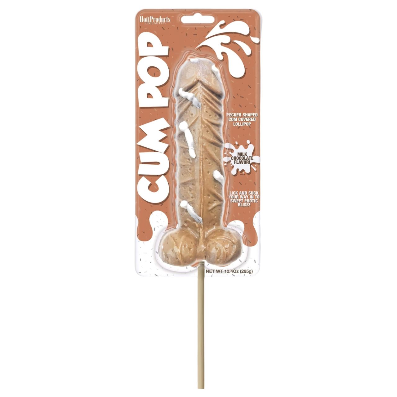 Cum Cock Pop - óriás pénisz alakú nyalóka tejcsokis ízzel (295 g) Cum Cock Pop - óriás pénisz alakú nyalóka tejcsokis ízzel (295 g)