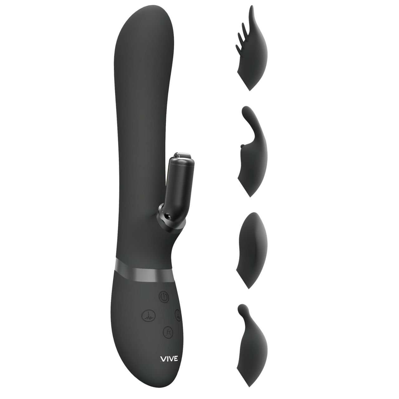 Vive Chou - 4in1 csiklókaros vibrátor (fekete) Vive Chou - 4in1 csiklókaros vibrátor (fekete)