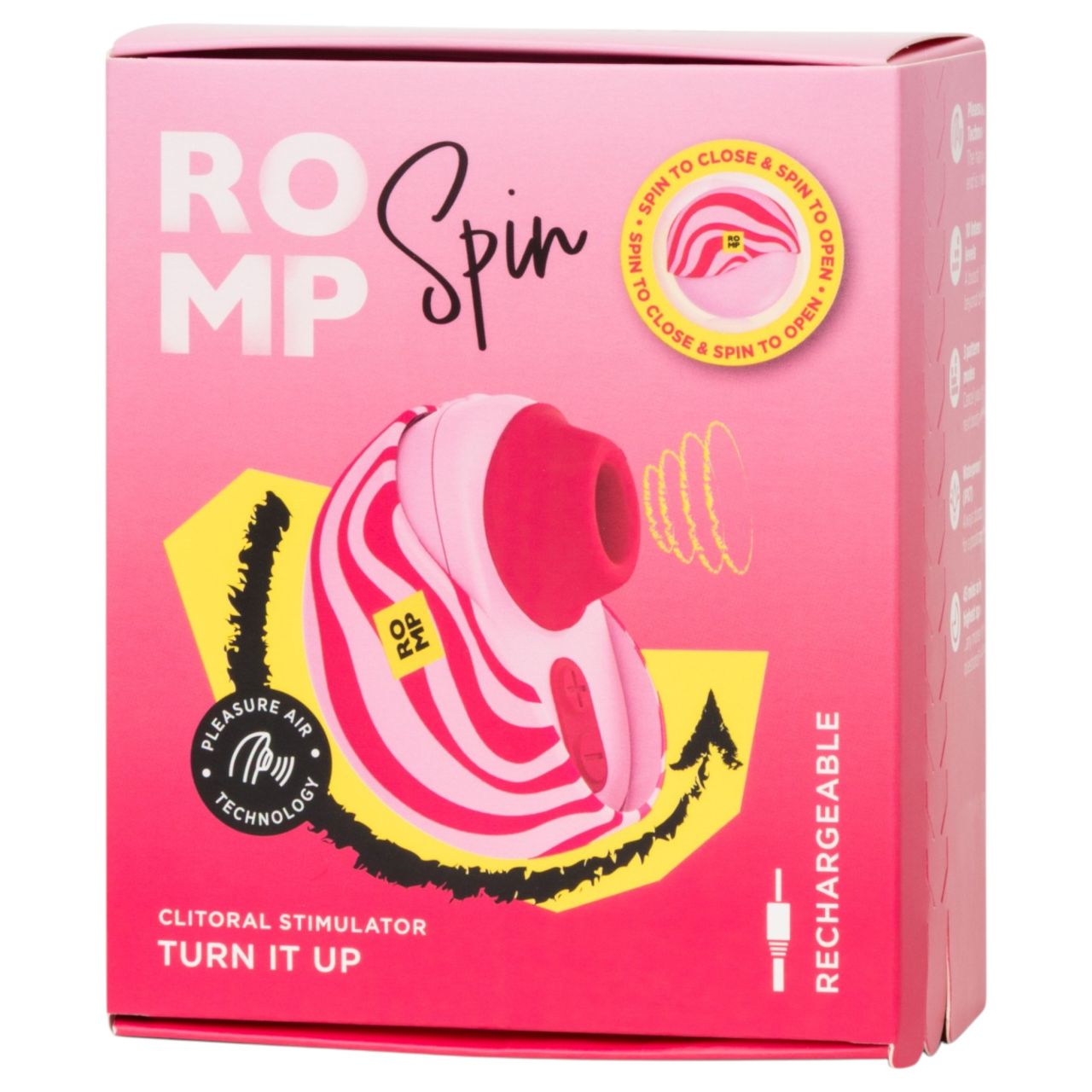 ROMP Spin - léghullámos csiklóizgató (rózsaszín) ROMP Spin - léghullámos csiklóizgató (rózsaszín)