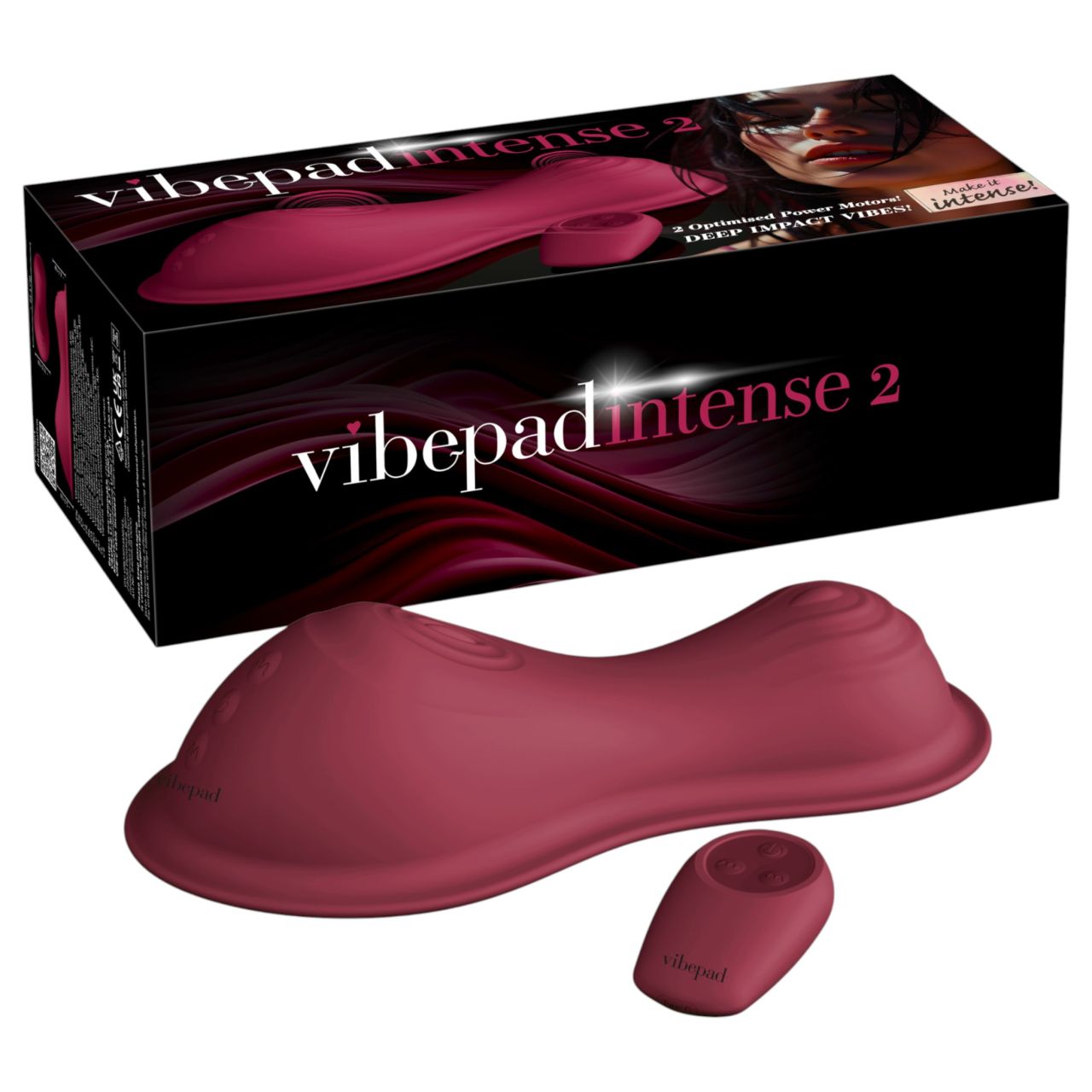 VibePad Intense 2 - távirányítós vibrációs párna (piros) VibePad Intense 2 - távirányítós vibrációs párna (piros)
