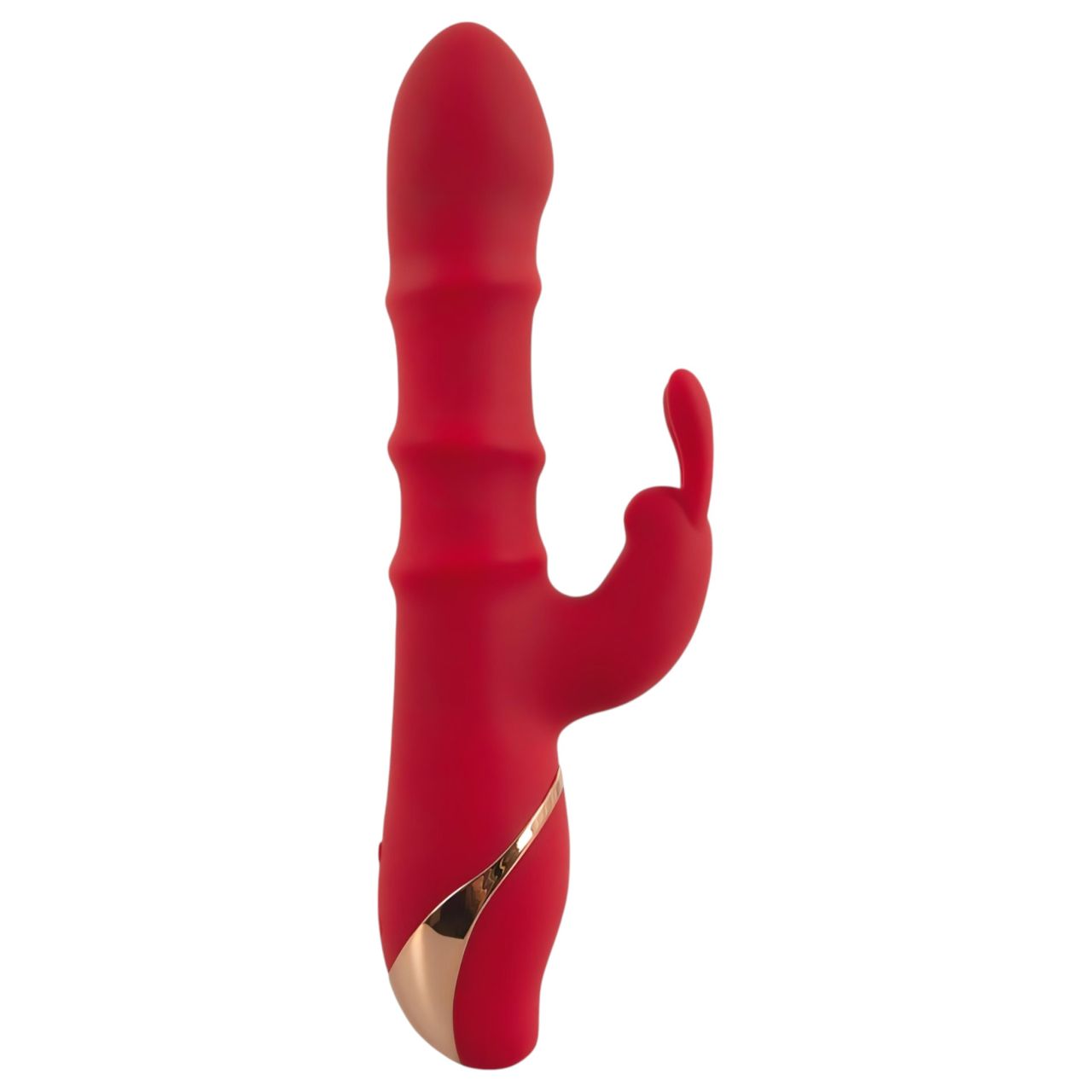 You2Toys Rabbit - mozgó gyűrűs, csiklókaros vibrátor (piros)