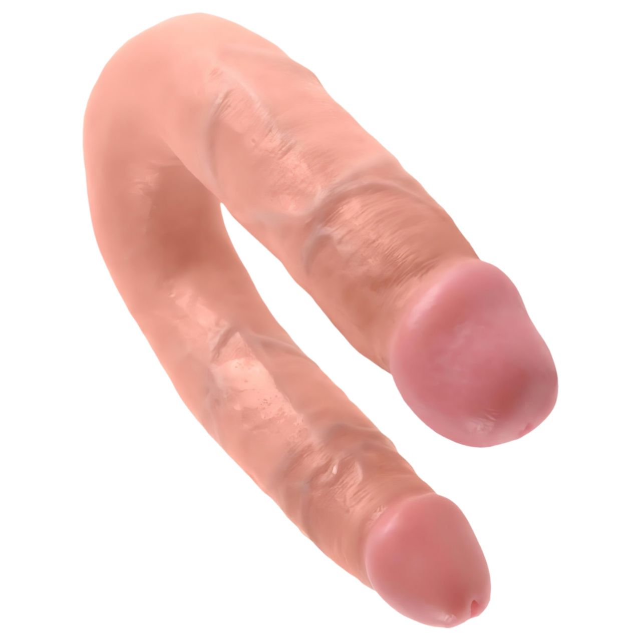 King Cock dupla dildó (közepes, testszínű)