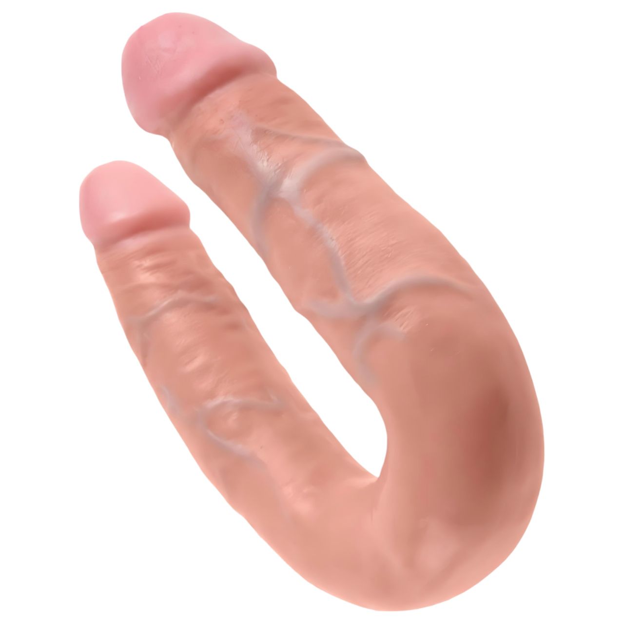 King Cock dupla dildó (közepes, testszínű)