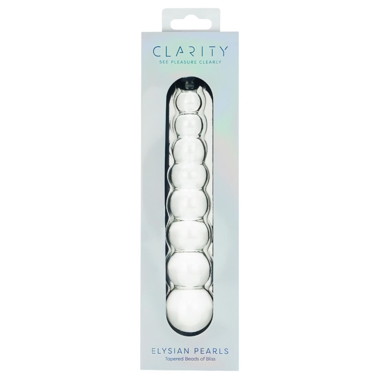 Clarity Elysian Pearls - gyöngyös üveg dildó (átlátszó) Clarity Elysian Pearls - gyöngyös üveg dildó (átlátszó)