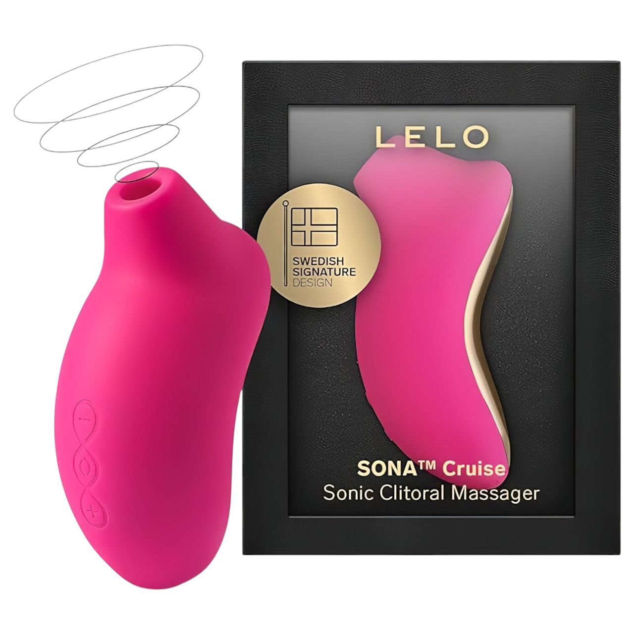 LELO Sona Cruise - hanghullámos csiklóizgató (cseresznye) LELO Sona Cruise - hanghullámos csiklóizgató (cseresznye)