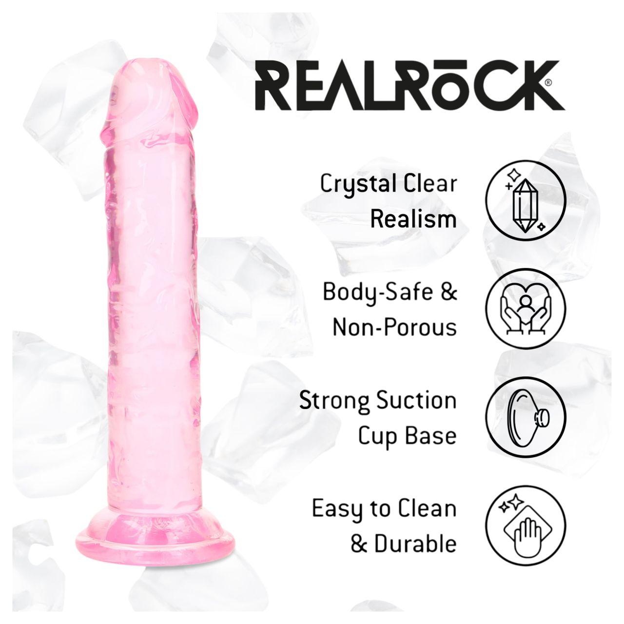 RealRock - élethű dildó tapadókoronggal (rózsaszín) - 12,7 cm RealRock - élethű dildó tapadókoronggal (rózsaszín) - 12,7 cm