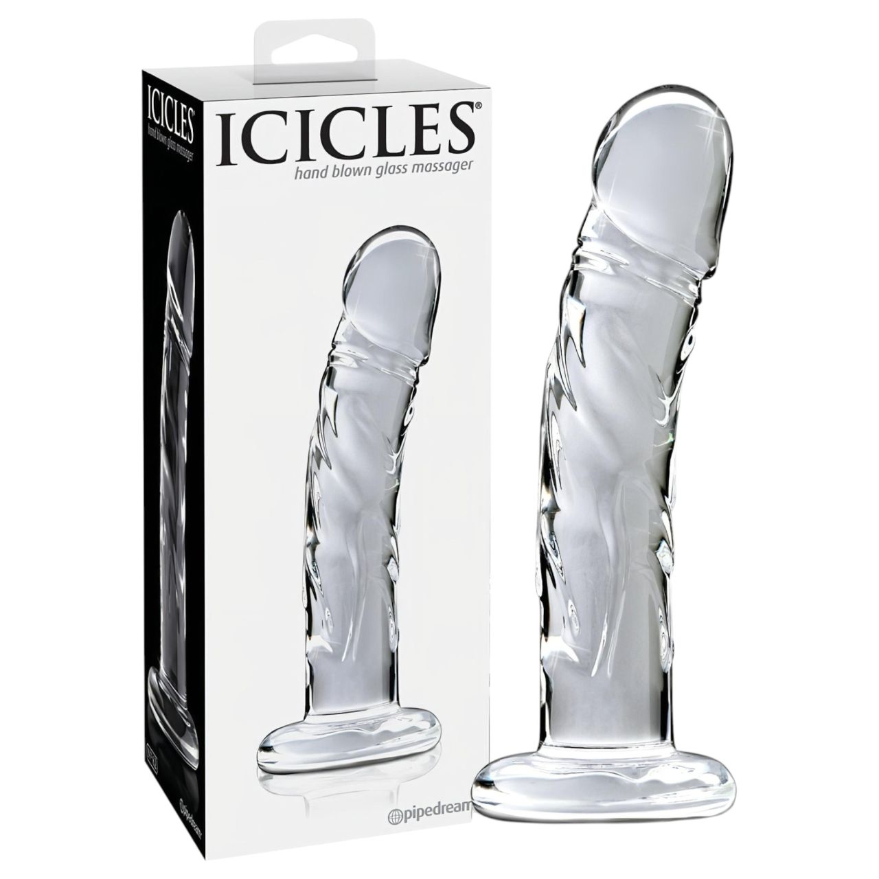 / Icicles No. 62 - péniszes üveg dildó (átlátszó) / Icicles No. 62 - péniszes üveg dildó (átlátszó)