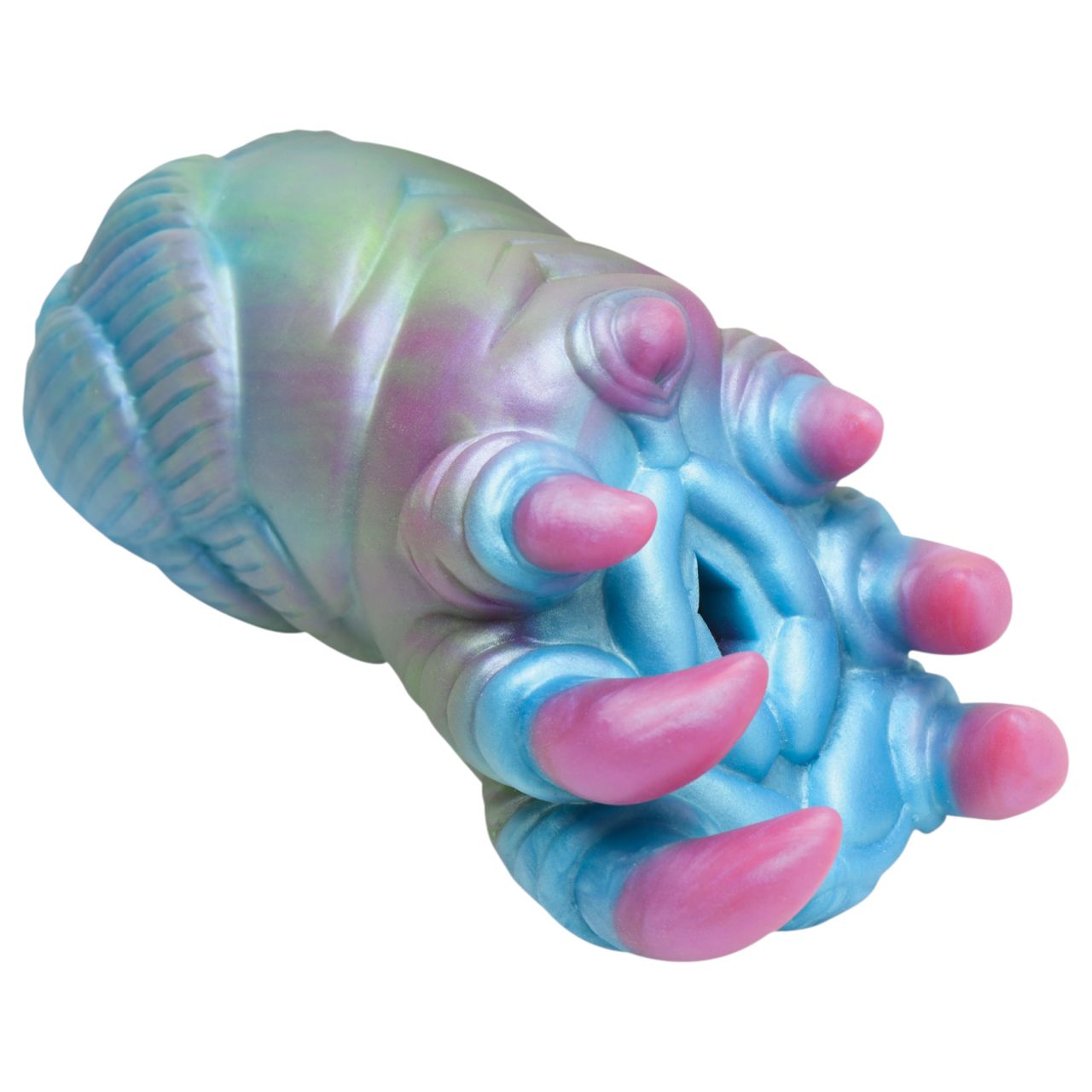 Creature Cocks Ursa - szilikon alien műpunci maszturbátor (kék-pink)