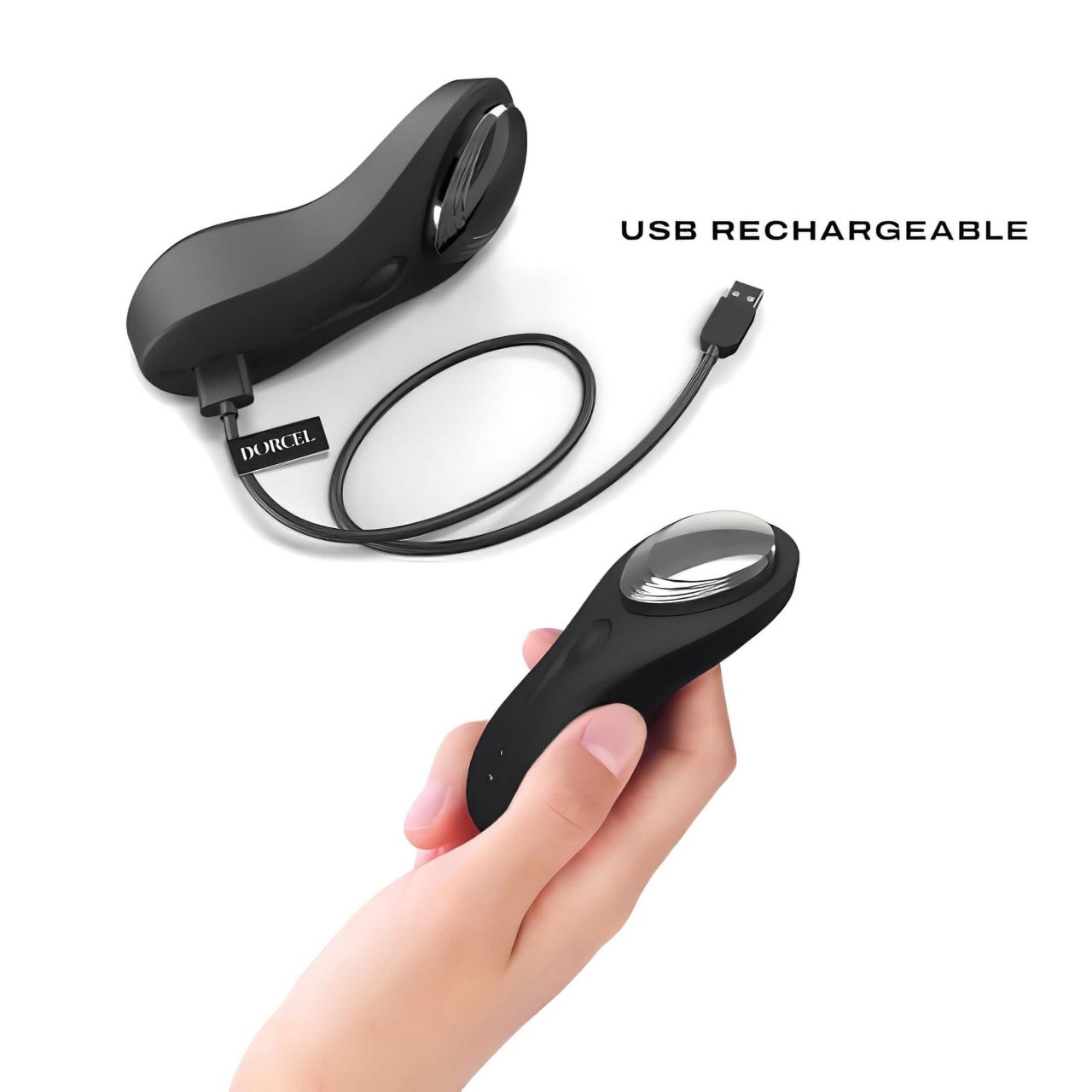 / Dorcel Discreet Vibe + - akkus, rádiós csiklóizgató vibrátor (fekete) / Dorcel Discreet Vibe + - akkus, rádiós csiklóizgató vibrátor (fekete)