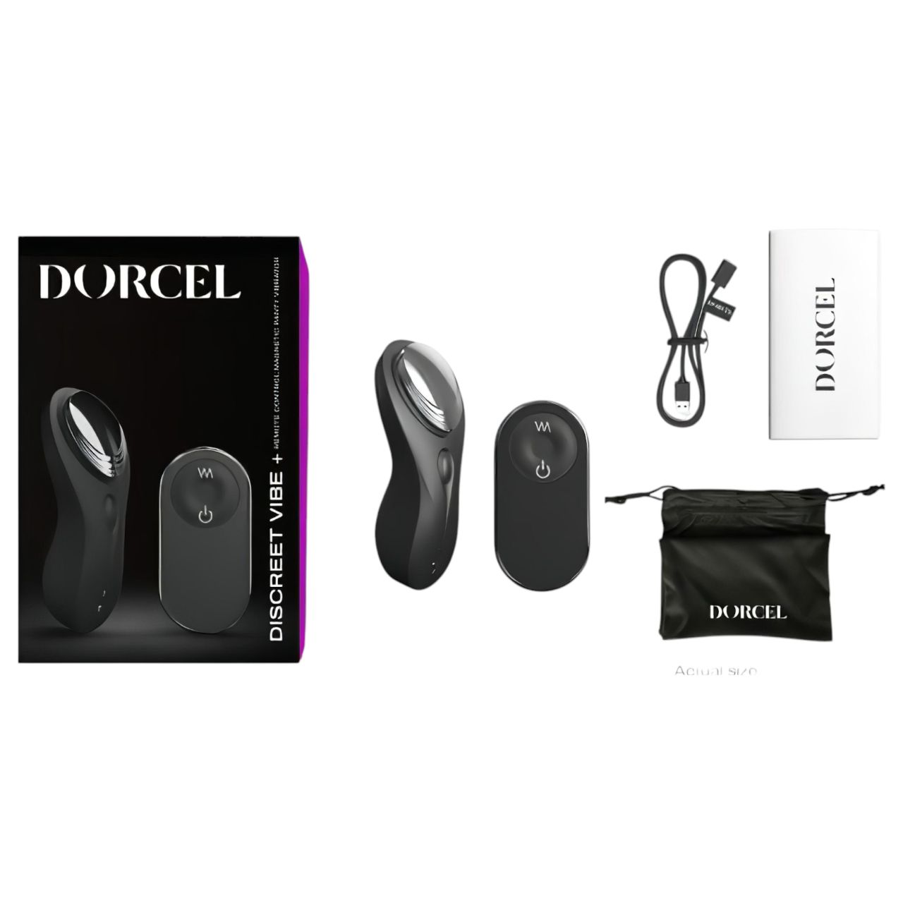 / Dorcel Discreet Vibe + - akkus, rádiós csiklóizgató vibrátor (fekete) / Dorcel Discreet Vibe + - akkus, rádiós csiklóizgató vibrátor (fekete)