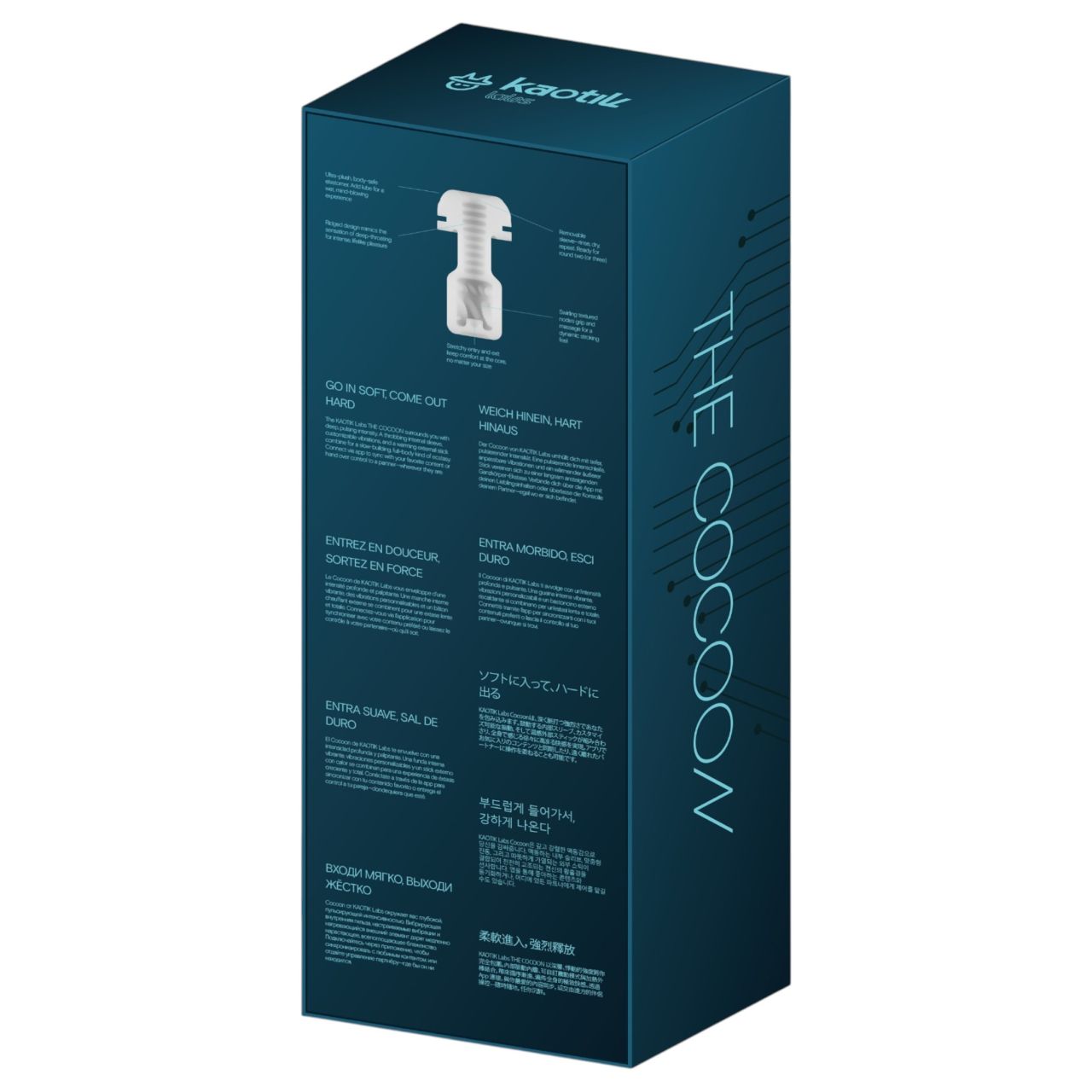 Kaotik Labs Cocoon - melegítős vibráló interaktív maszturbátor (átlátszó) Kaotik Labs Cocoon - melegítős vibráló interaktív maszturbátor (átlátszó)