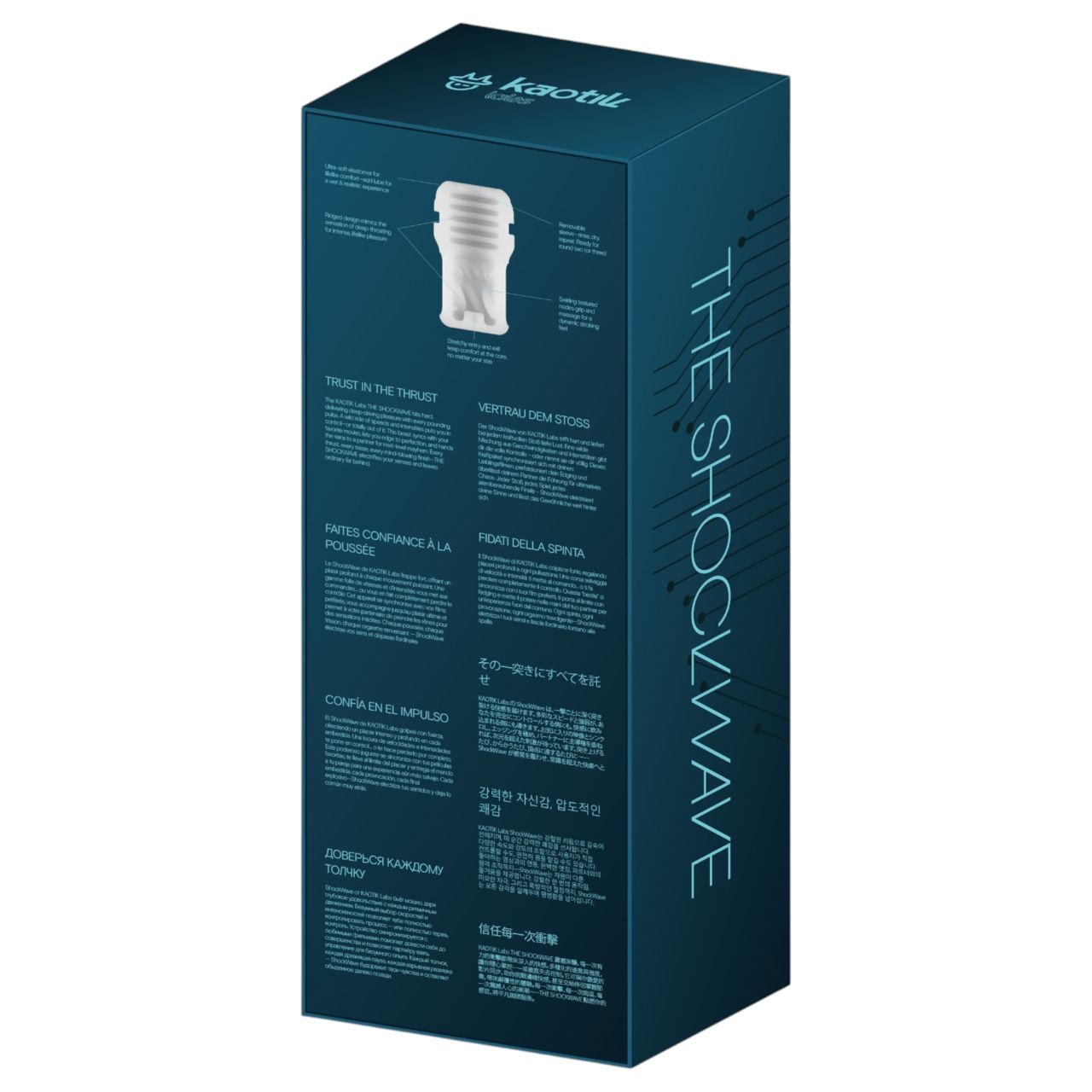 Kaotik Labs Shockwave - lökő interaktív maszturbátor (átlátszó) Kaotik Labs Shockwave - lökő interaktív maszturbátor (átlátszó)