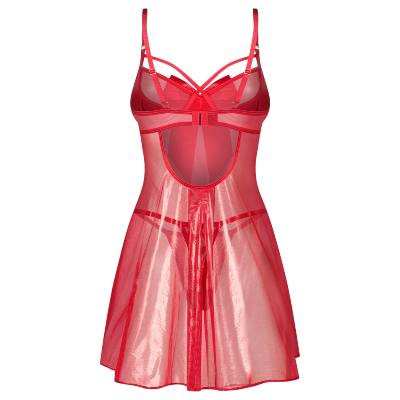 Obsessive Gifty - babydoll és tanga szett (piros) Obsessive Gifty - babydoll és tanga szett (piros)