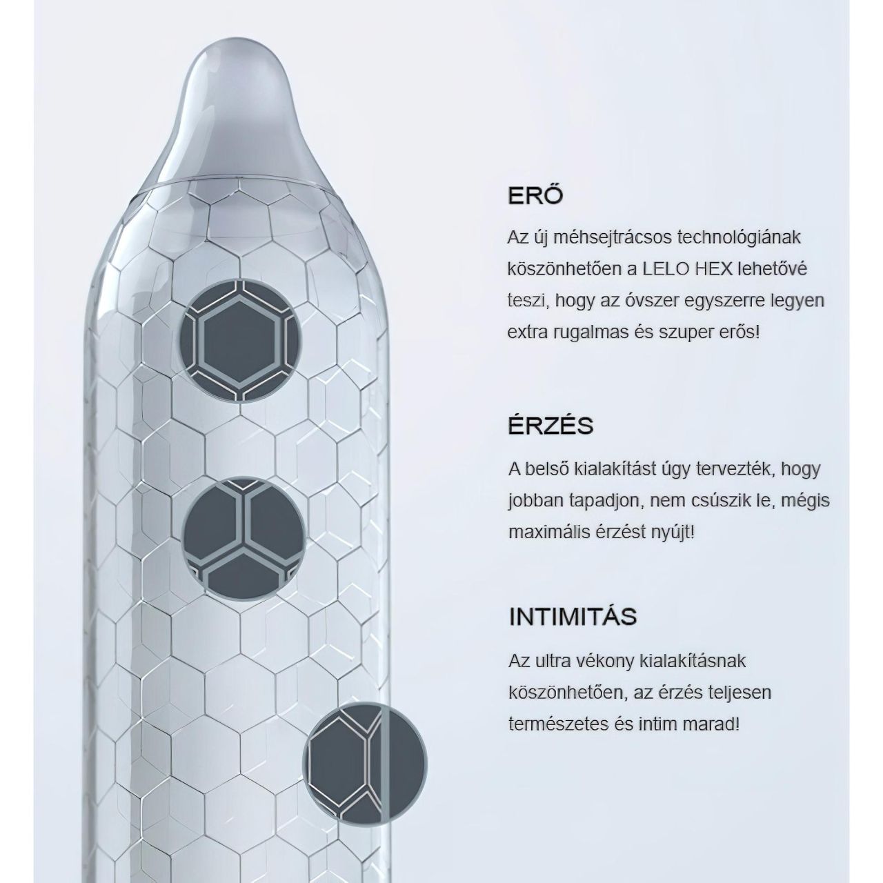 / LELO Hex Original - luxus óvszer (1db)