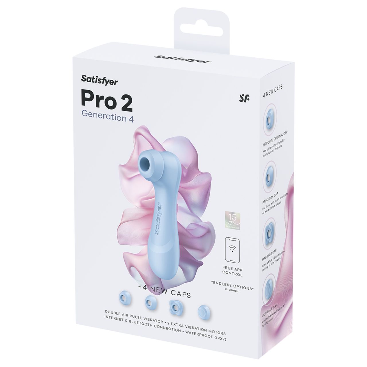 Satisfyer Pro 2 Gen4 - App-vezérelt léghullámos csiklóizgató (kék) Satisfyer Pro 2 Gen4 - App-vezérelt léghullámos csiklóizgató (kék)