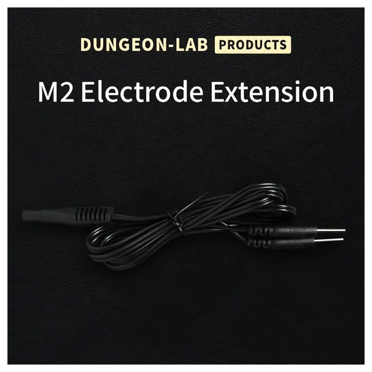 DG-LAB - 2 mm-es elektróda hosszabbító és elosztó kábel (fekete)