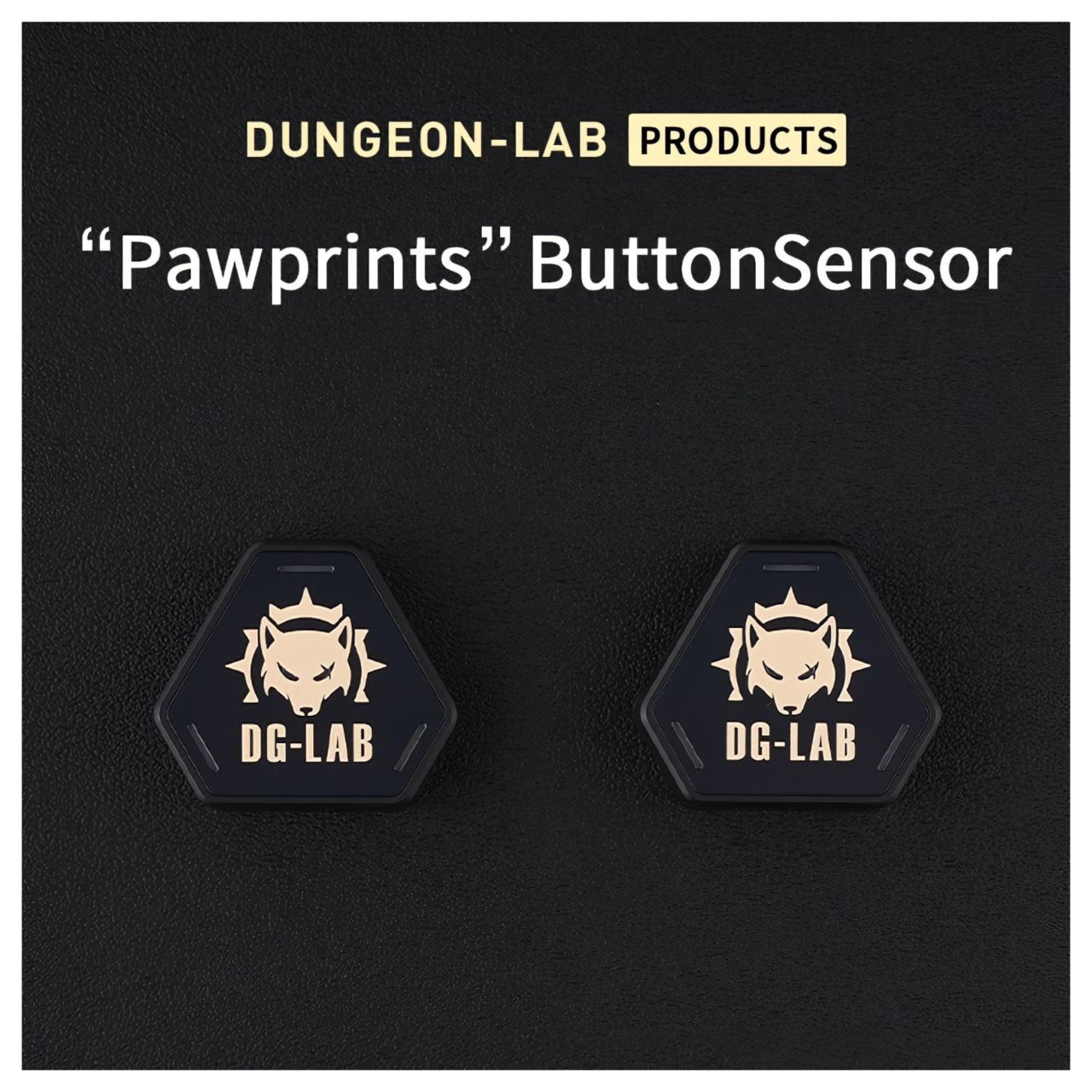 DG-LAB PawPrints - vezeték nélküli szenzorgomb (fekete) - 2 db DG-LAB PawPrints - vezeték nélküli szenzorgomb (fekete) - 2 db