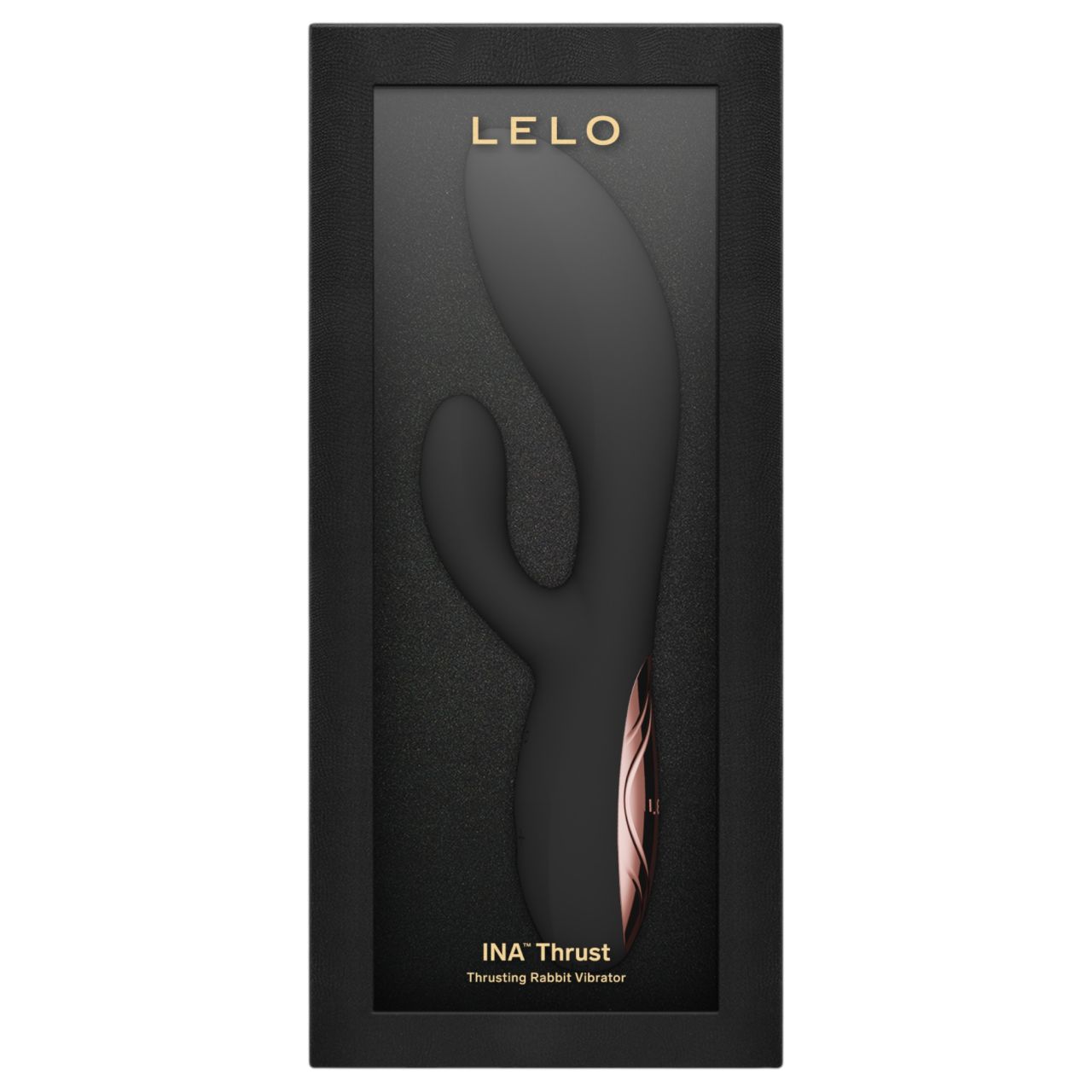 LELO INA Thrust - lökő vibrátor csiklókarral (fekete)