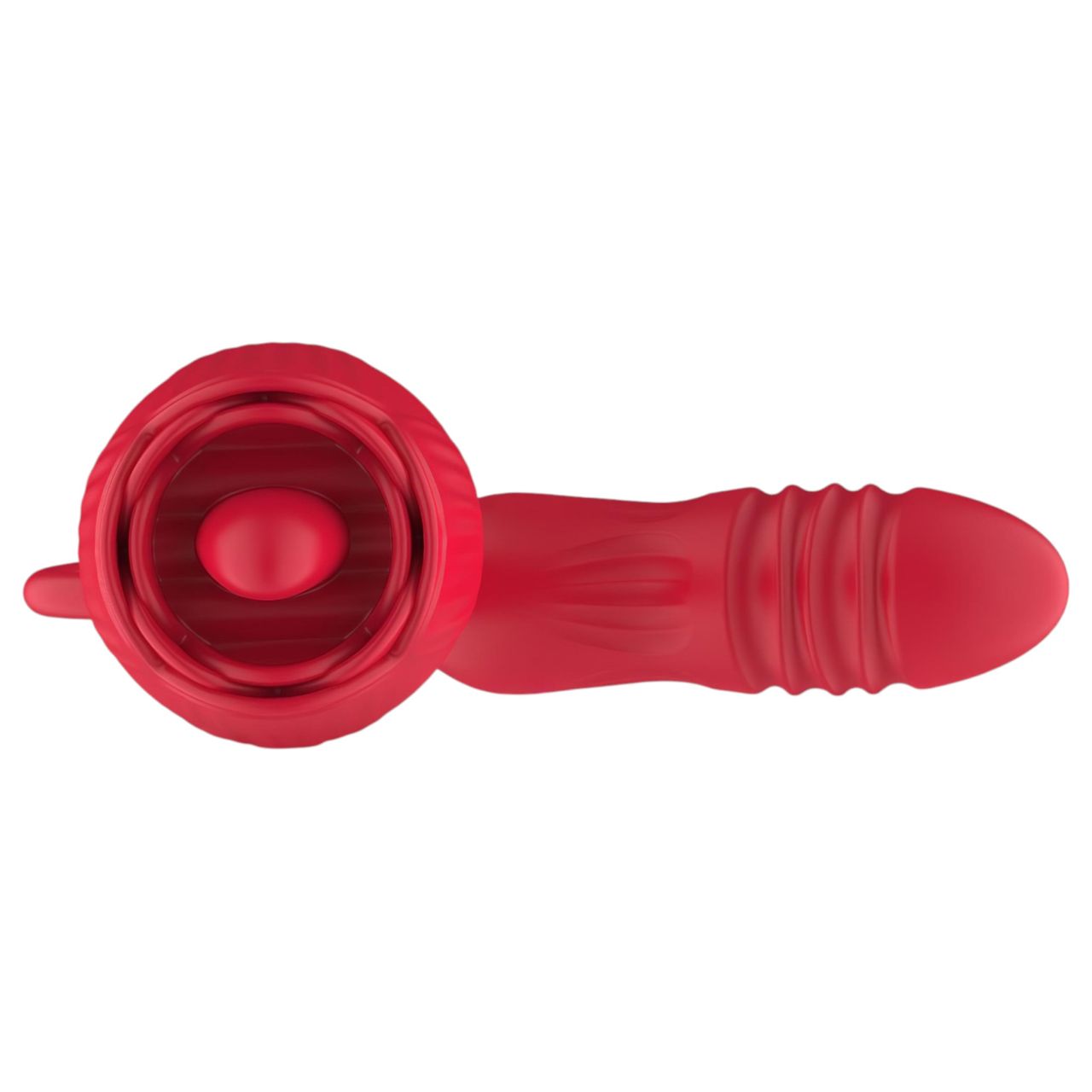 Teazers Rose - lökő vibrátor nyelves csiklóizgatóval (piros) Teazers Rose - lökő vibrátor nyelves csiklóizgatóval (piros)