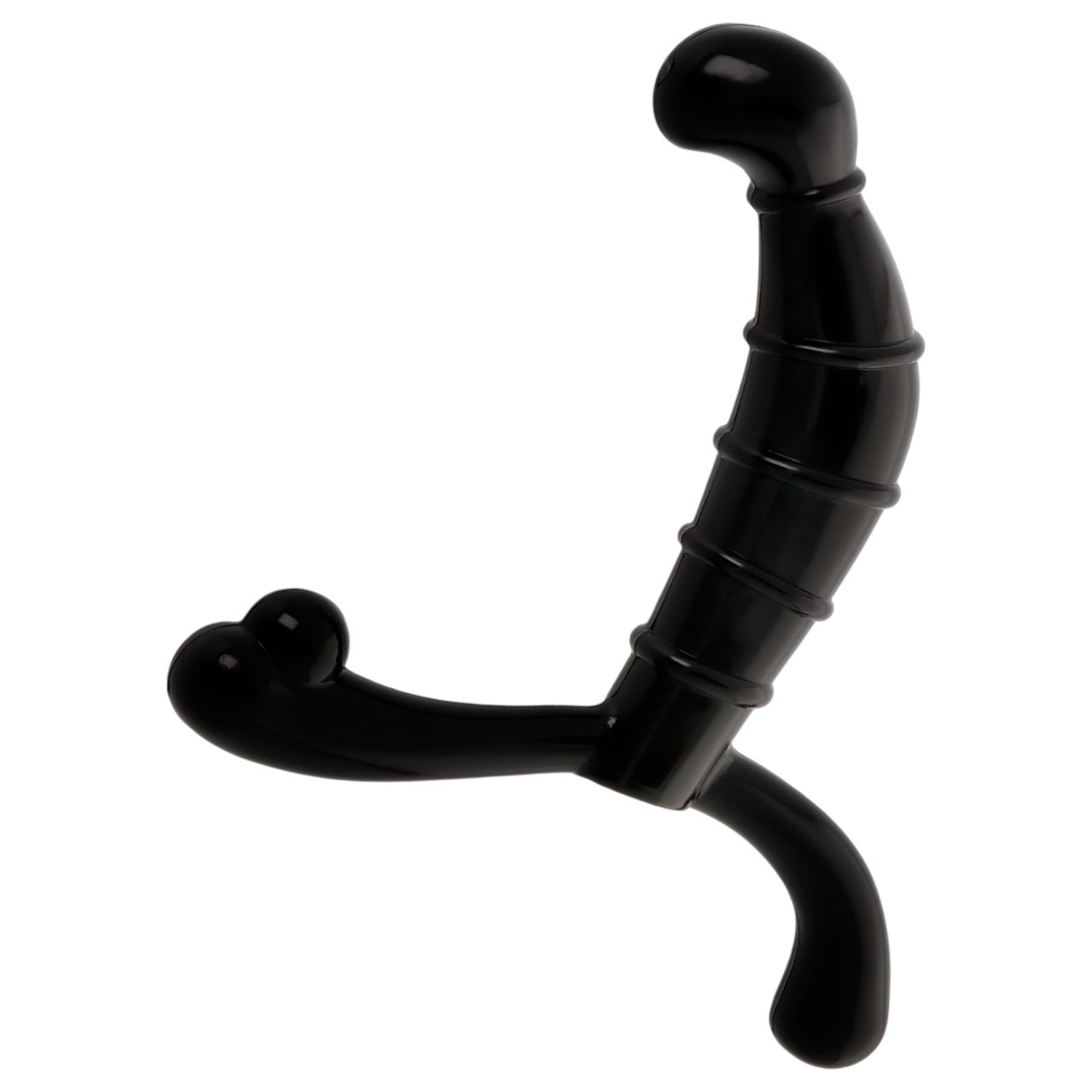 Addicted Toys - prosztata masszírozó és gátizgató dildó (fekete, 11,3 cm)
