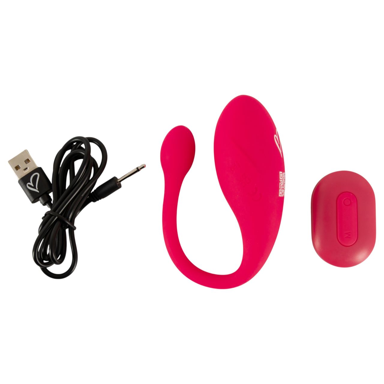 Beau Coeur Koral - hordható vibrotojás távirányítóval (pink)
