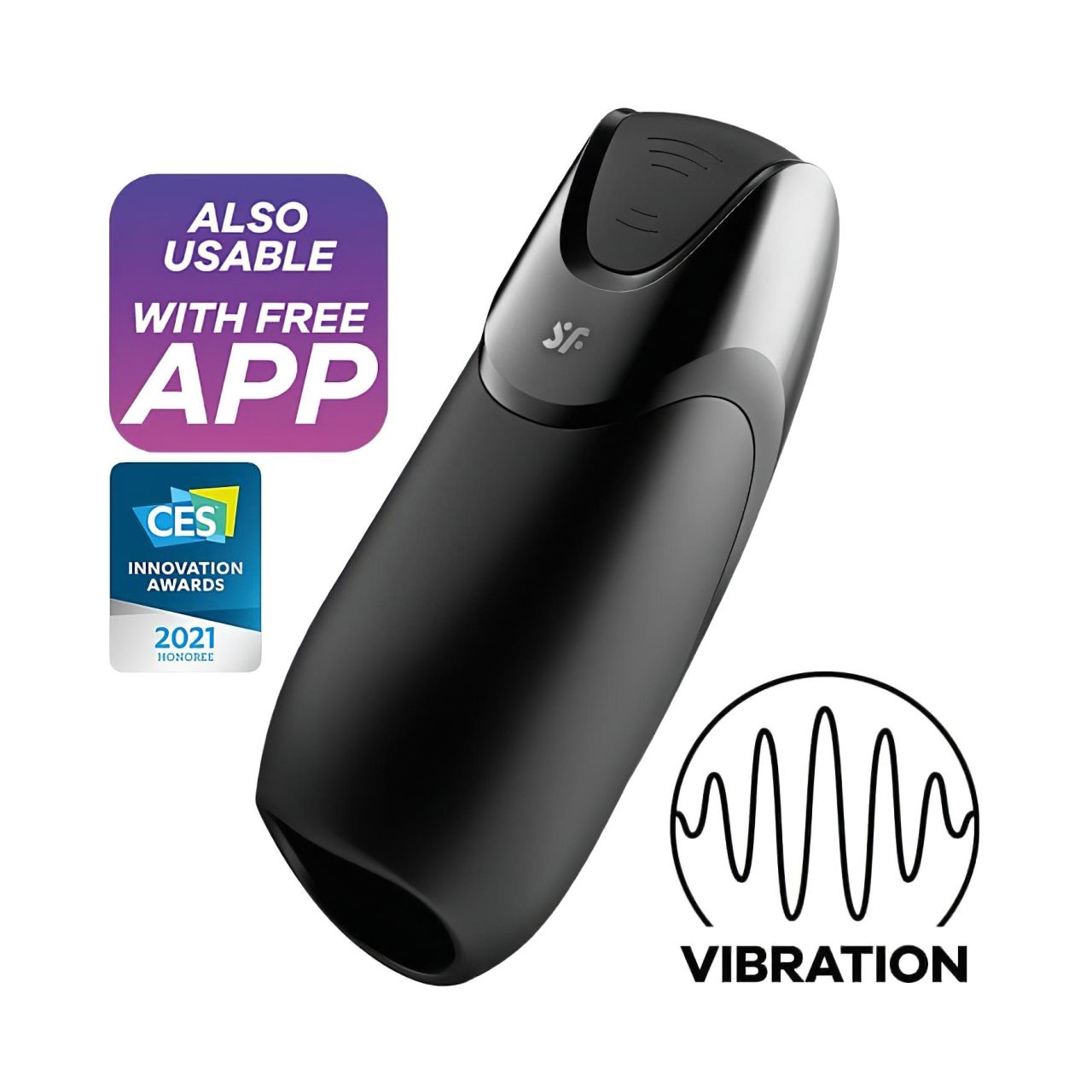 Satisfyer Men - App-vezérelt maszturbátor, férfiaknak (fekete) Satisfyer Men - App-vezérelt maszturbátor, férfiaknak (fekete)