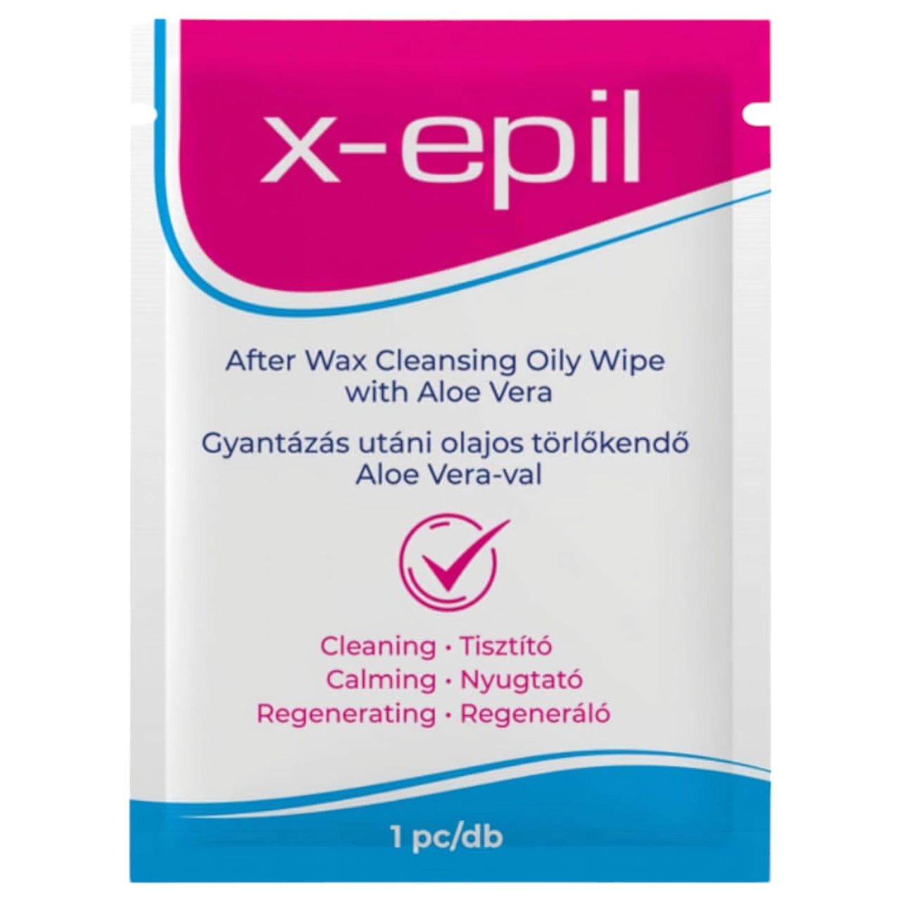 X-Epil Aloe Vera - gyantázás utáni olajos törlőkendő (1 db) X-Epil Aloe Vera - gyantázás utáni olajos törlőkendő (1 db)