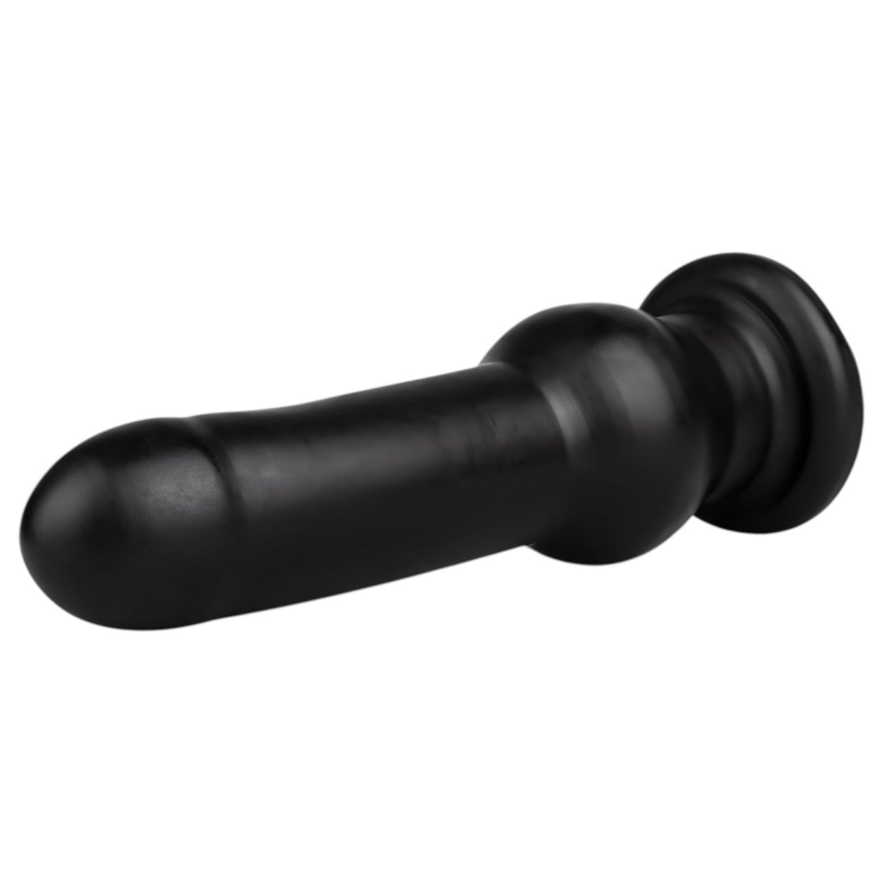 BUTTR Tactical I - tapadókorongos dildó (fekete)