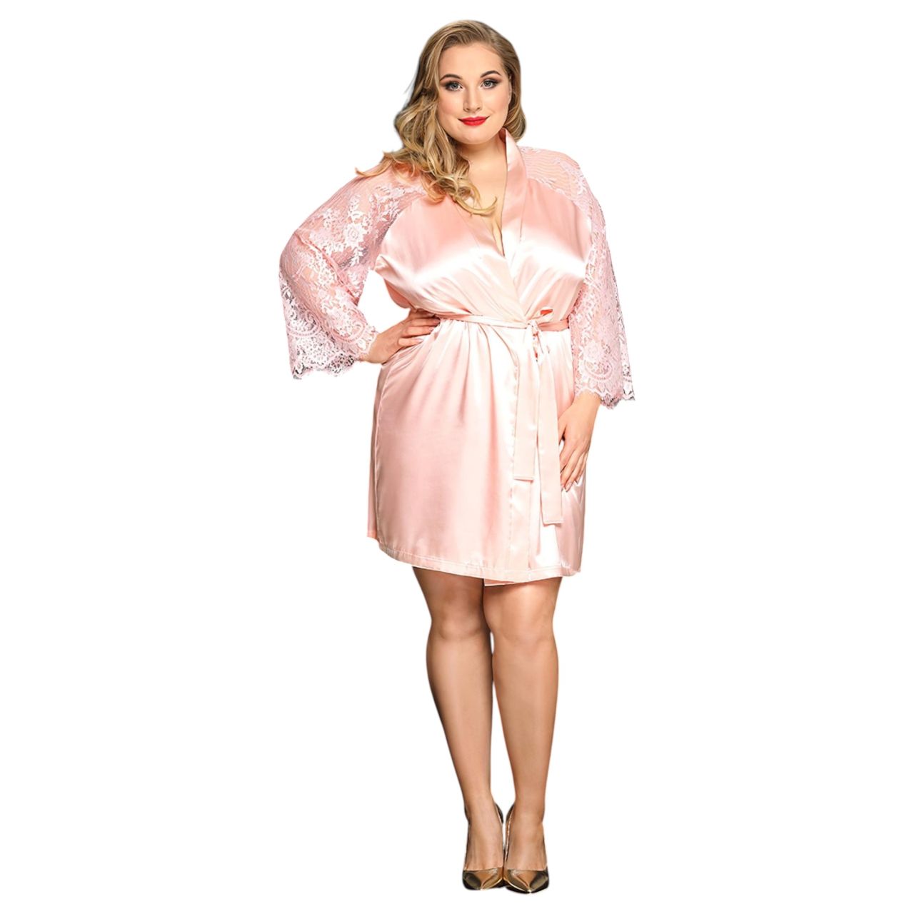 JSY 067 - rózsaszín babydoll szett (XL-2XL) JSY 067 - rózsaszín babydoll szett (XL-2XL)