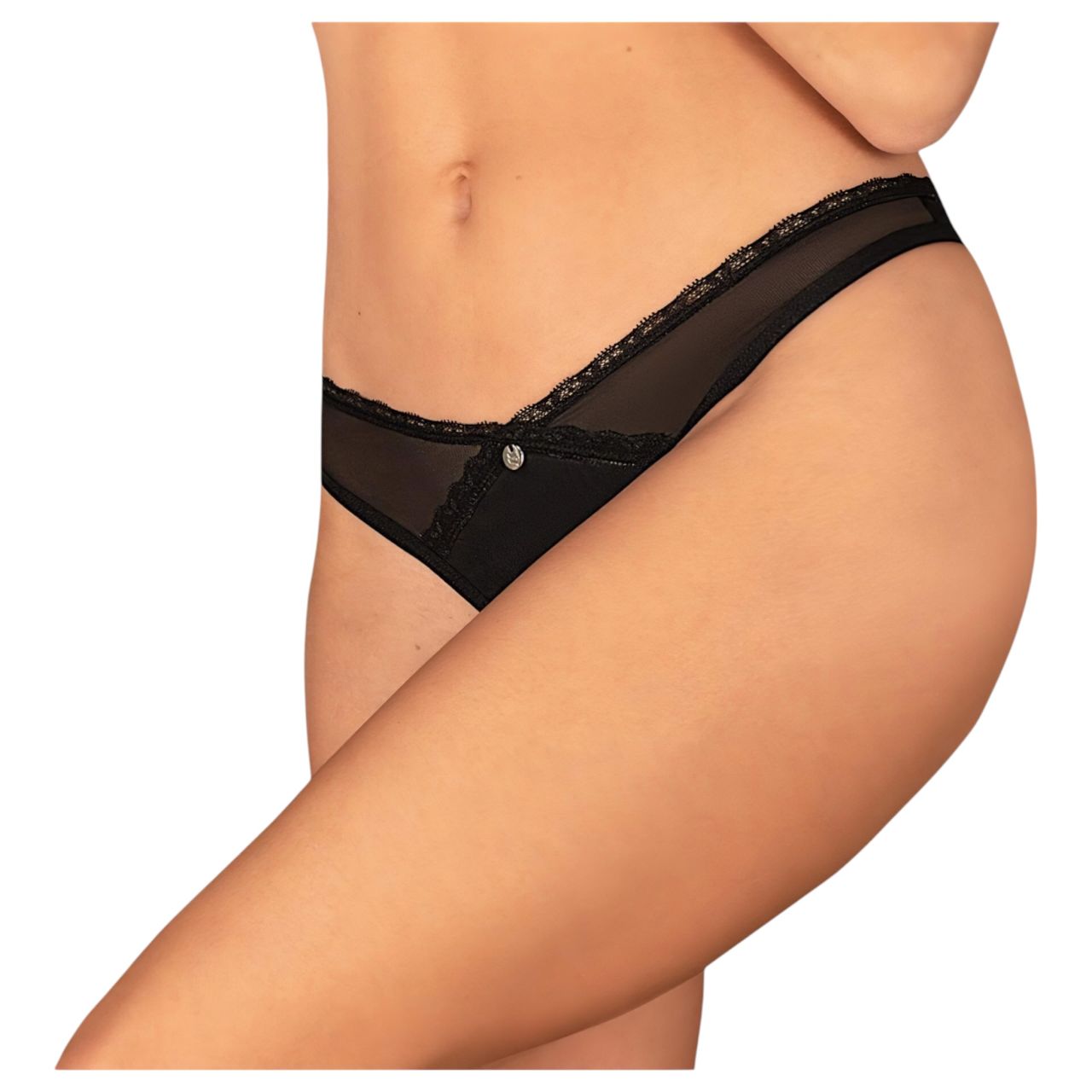 Obsessive Latinesa - nyitott tanga (fekete) Obsessive Latinesa - nyitott tanga (fekete)