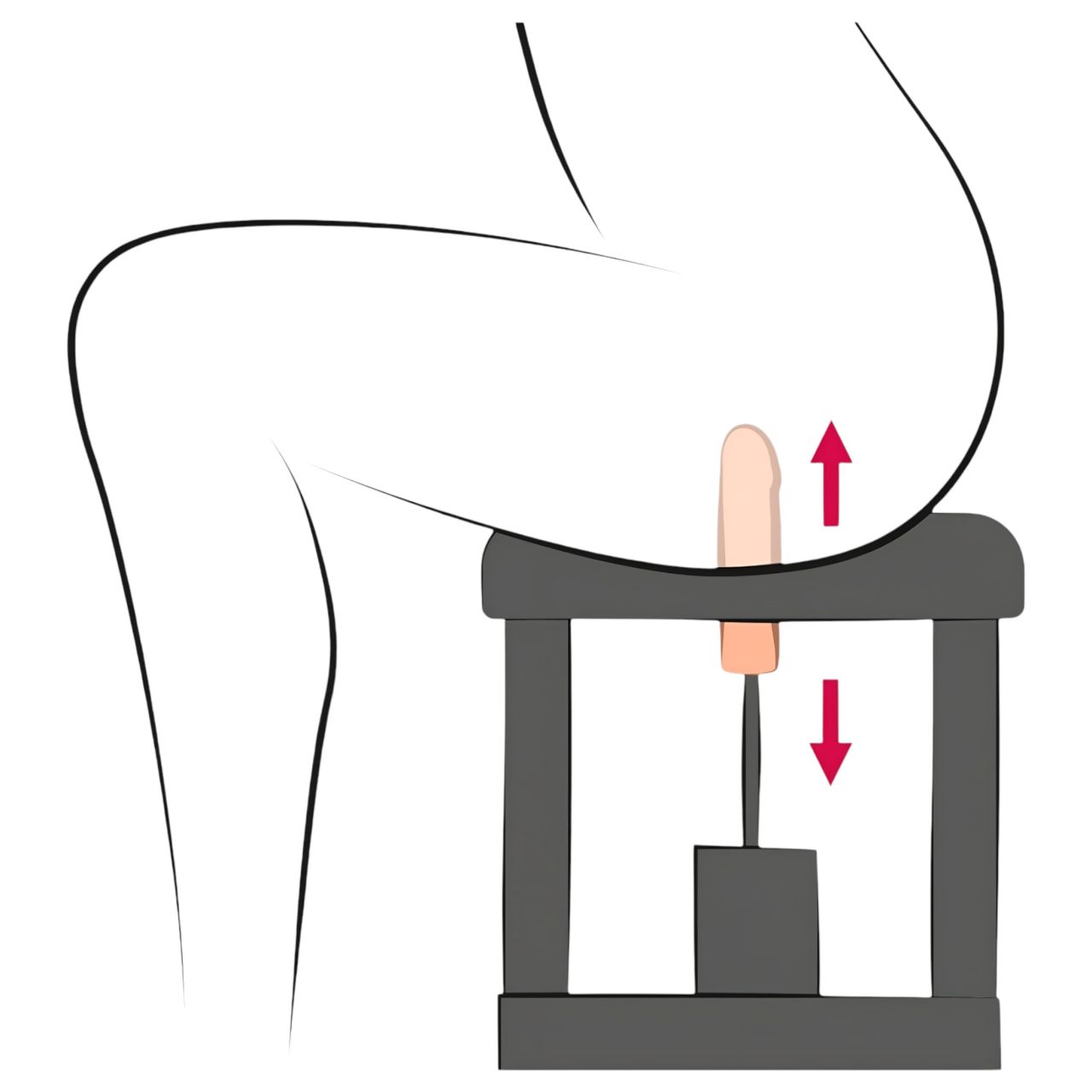 The Banger Sit-On-Climaxer - ráülős hálózati szexgép (fekete)
