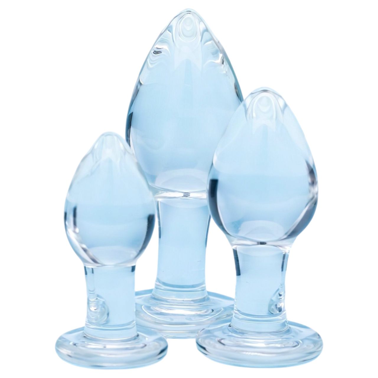 Clarity Utopian Trinity - üveg anál plug szett (átlátszó) Clarity Utopian Trinity - üveg anál plug szett (átlátszó)