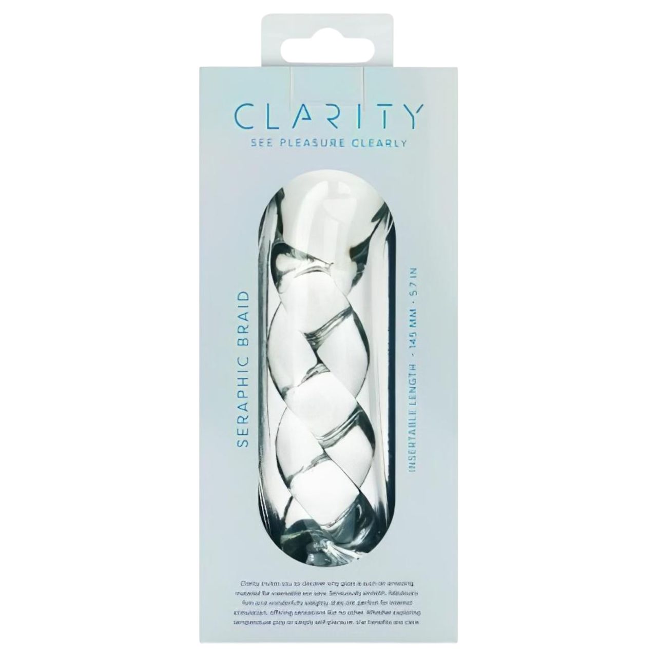 Clarity - fonott mintás üveg dildó (átlátszó) Clarity - fonott mintás üveg dildó (átlátszó)