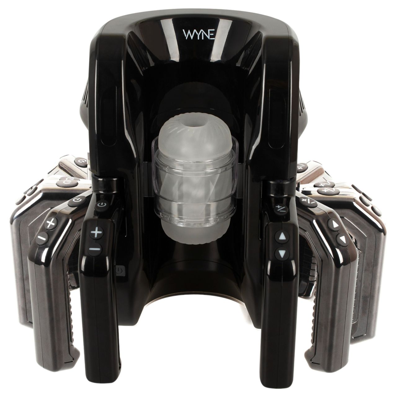 WYNE 10 - automata maszturbátor kapaszkodóval férfiaknak (fekete)