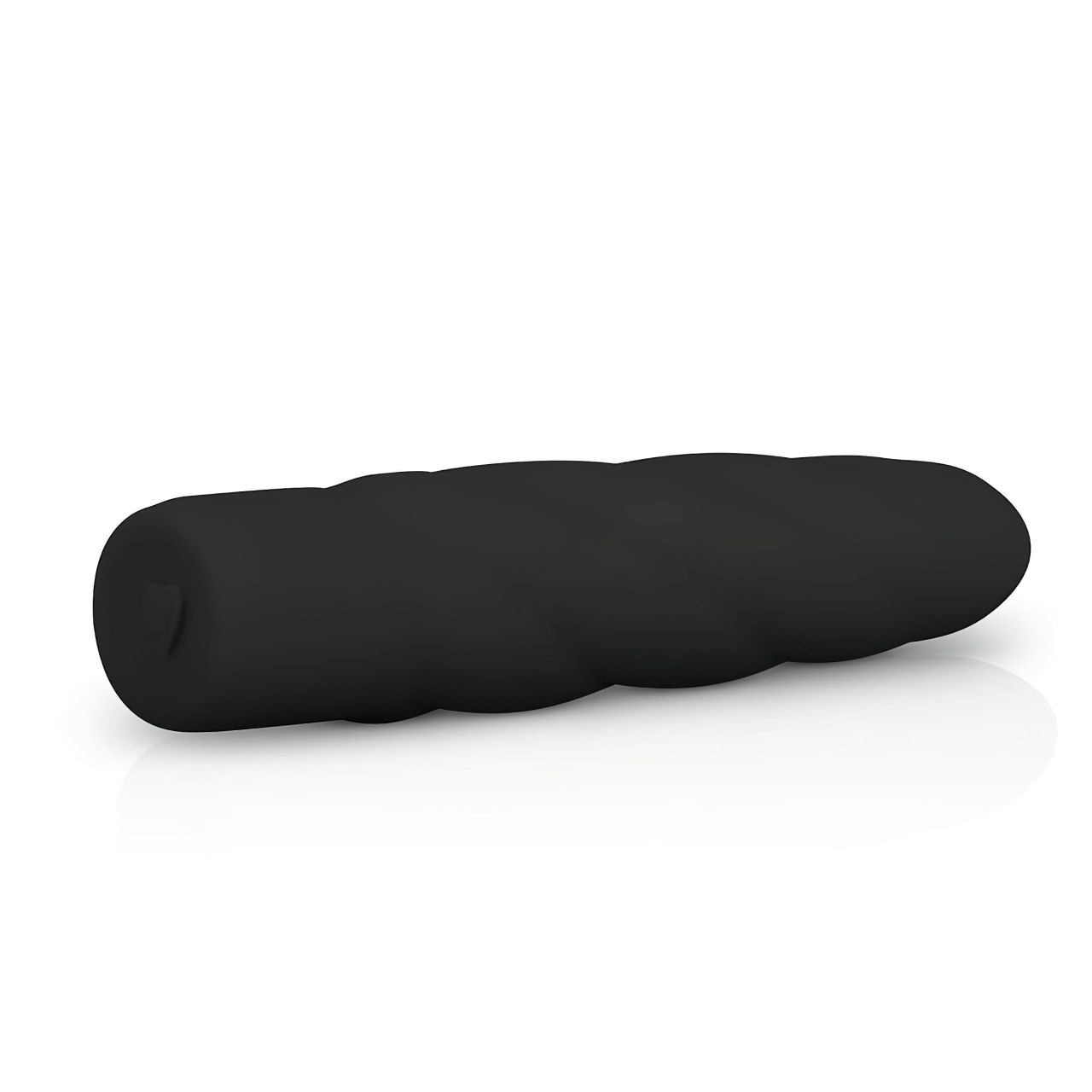 EasyToys Power Vibe - csavart szilikon rúdvibrátor (fekete)
