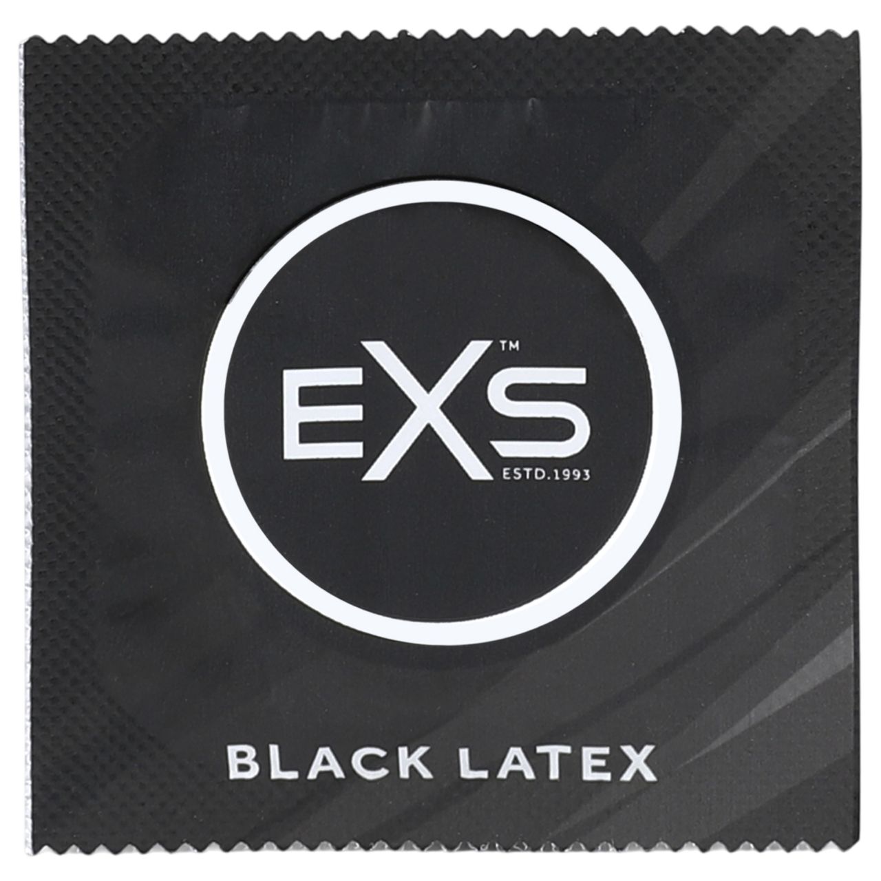 EXS Black - fekete latex óvszer nagy csomag (100 db)
