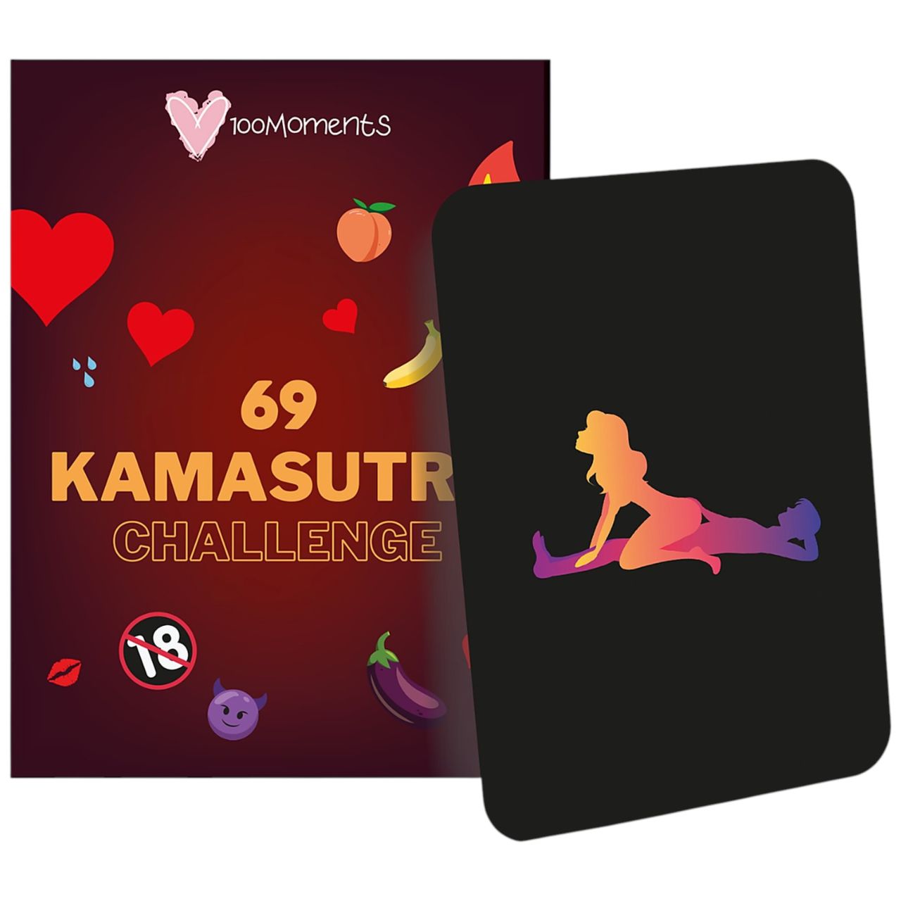 100Moments 69 Kamasutra Challenge - szexpóz kártyajáték pároknak (69 lap) 100Moments 69 Kamasutra Challenge - szexpóz kártyajáték pároknak (69 lap)