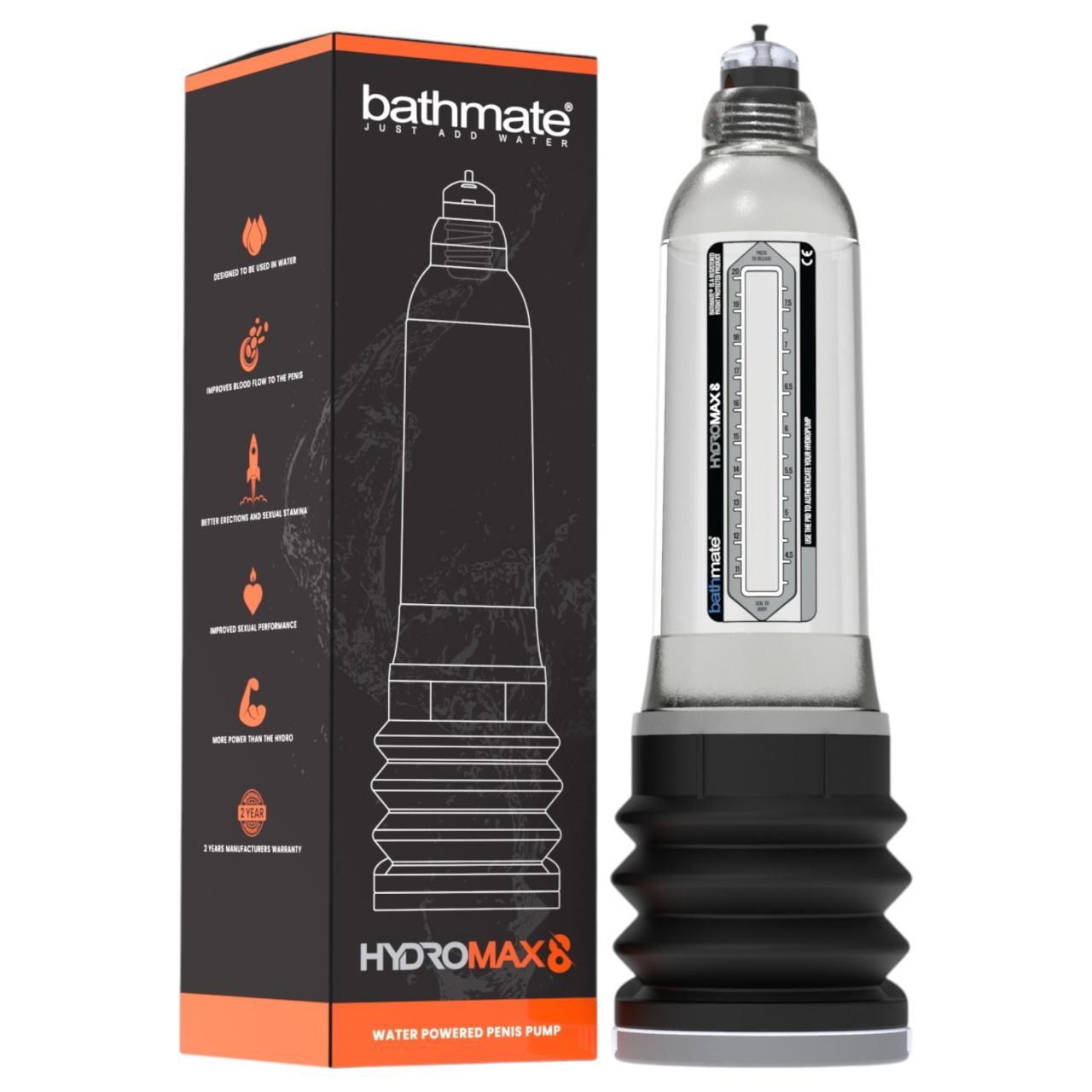 Bathmate Hydromax8 - hidro péniszpumpa (átlátszó) Bathmate Hydromax8 - hidro péniszpumpa (átlátszó)