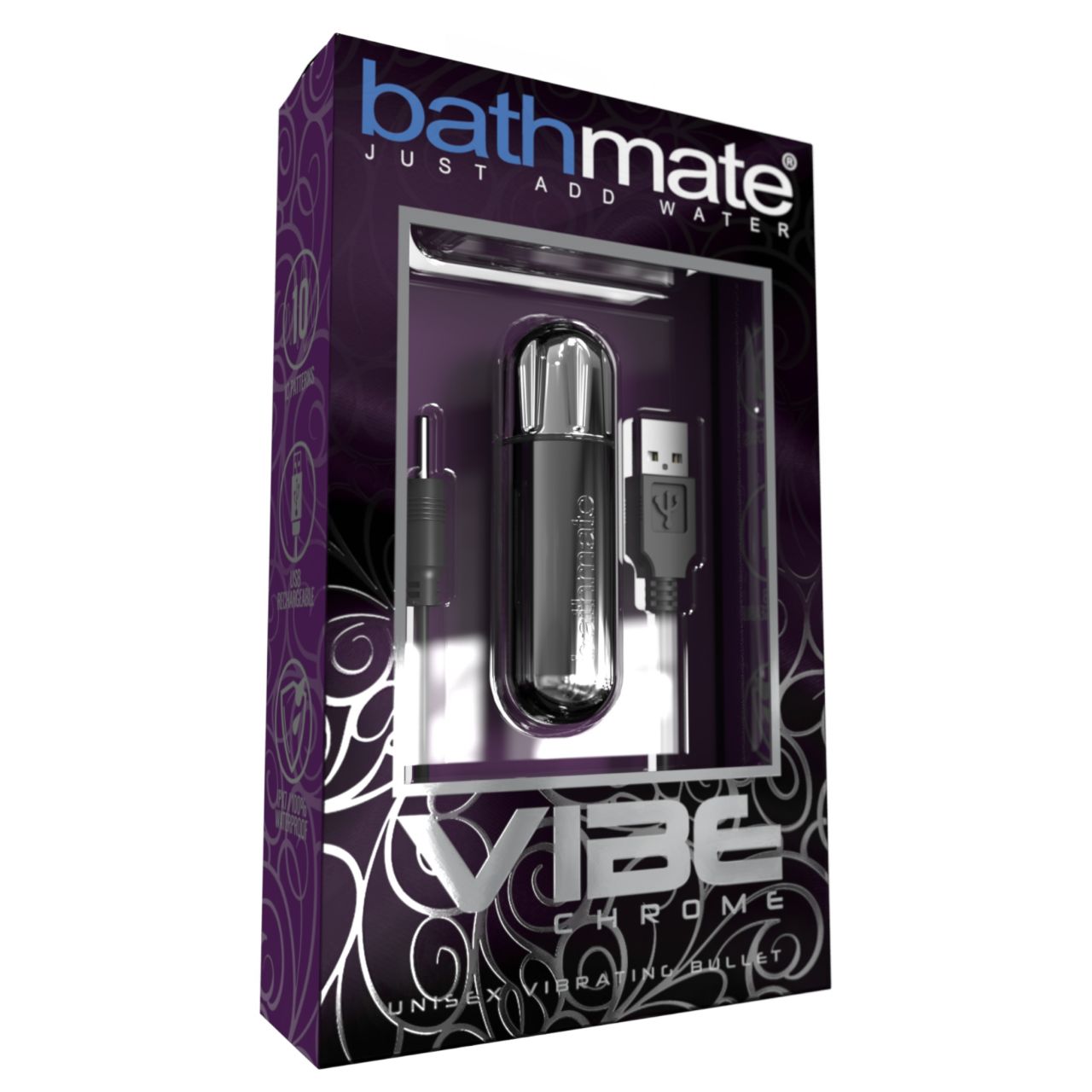 Bathmate Vibe - akkus vibrotojás (ezüst)