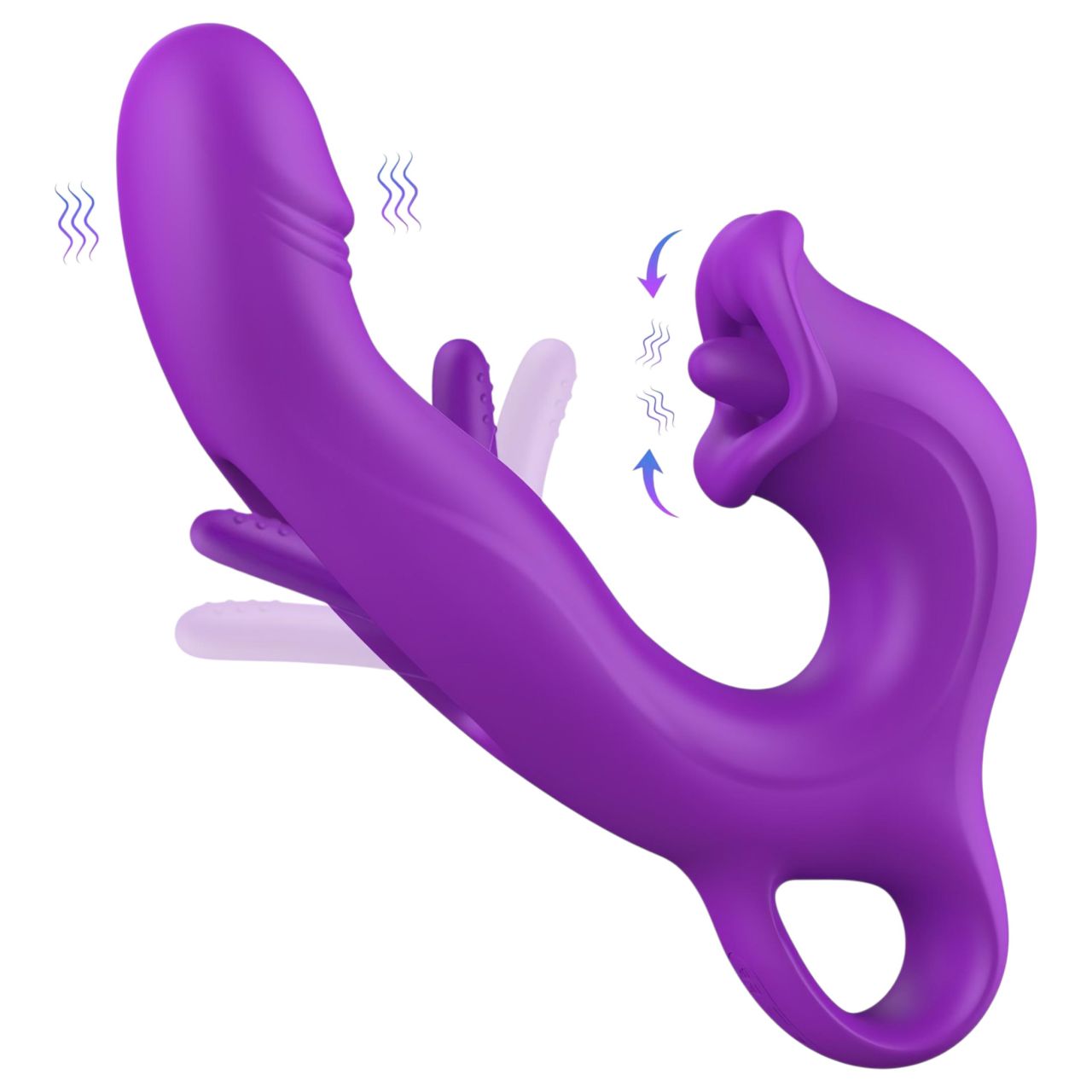 Erospace Sweet Play - nyelves csiklóizgató és bólogató G-pont vibrátor (lila) Erospace Sweet Play - nyelves csiklóizgató és bólogató G-pont vibrátor (lila)