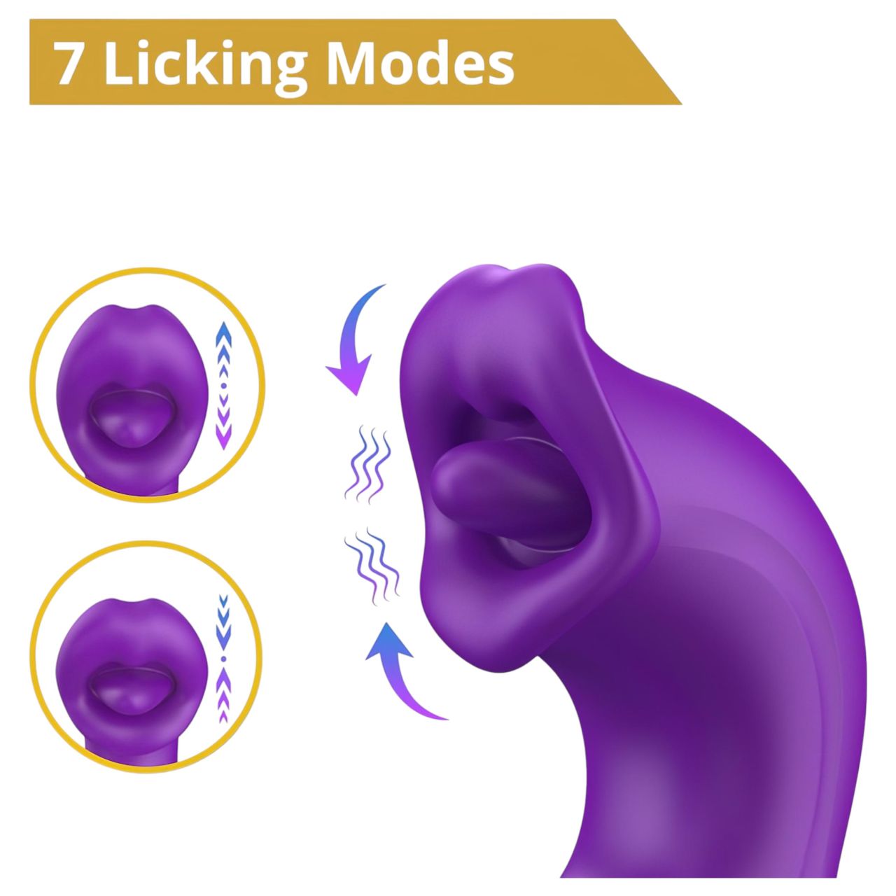 Erospace Sweet Play - nyelves csiklóizgató és bólogató G-pont vibrátor (lila) Erospace Sweet Play - nyelves csiklóizgató és bólogató G-pont vibrátor (lila)