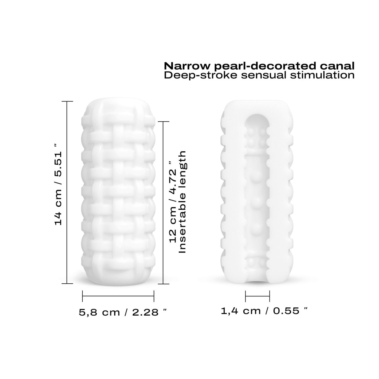 Dorcel Cup Tight - gyöngyös csatornájú maszturbátor férfiaknak (fehér) Dorcel Cup Tight - gyöngyös csatornájú maszturbátor férfiaknak (fehér)