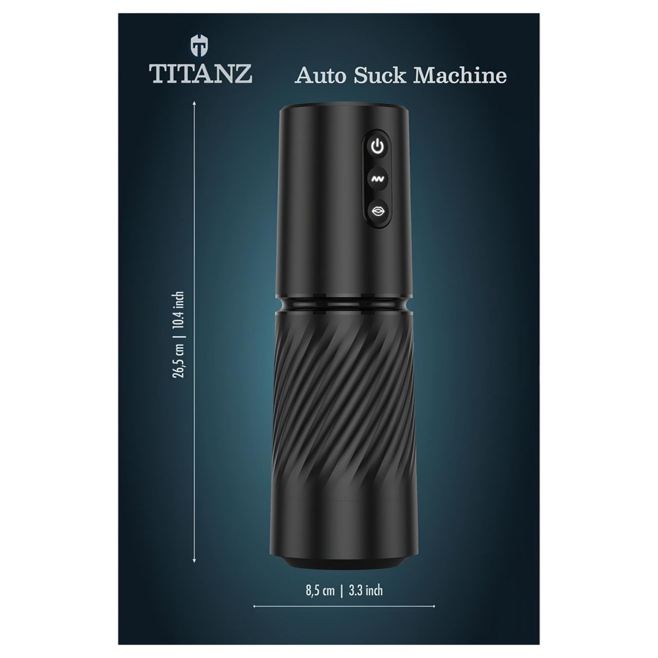 Titanz Auto Suck - automata szívó maszturbátor férfiaknak (fekete) Titanz Auto Suck - automata szívó maszturbátor férfiaknak (fekete)